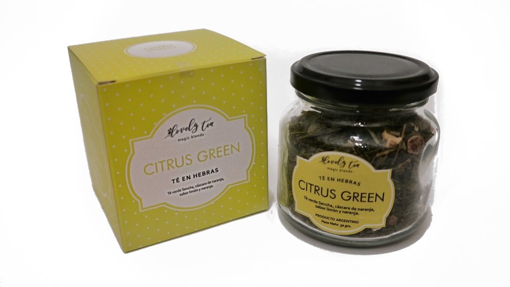 Te en hebras citrus green